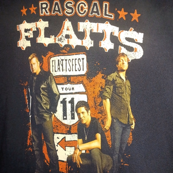 2011 Rascal Flatts Flattsfest Country Music Singers Band Concert Tour Shirt - Picture 3 of 3